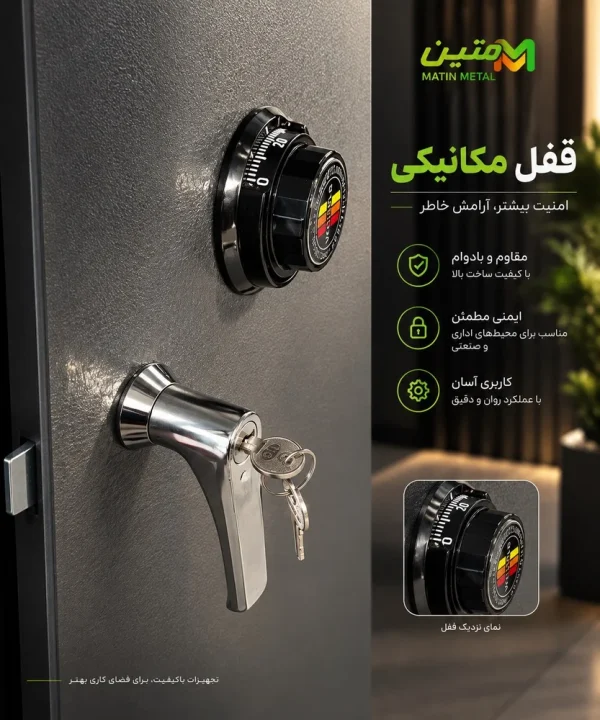 قفل رمز مکانیکی مناسب برای فایل و بایگانی