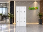 کمد 6 درب با قفل گلن گدن ، با امنیت بالا ، ارتفاع 195 ، عرض 95 ، عمق 40