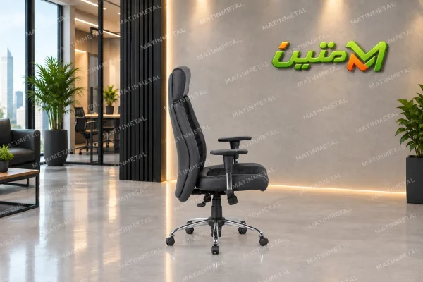نمای جانبی صندلی مدیریتی 140 ، ارتفاع 130 عرض 60